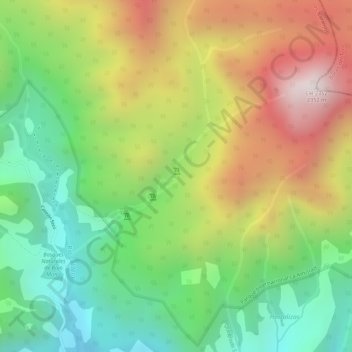 Topografische Karte Salto 3, Höhe, Relief