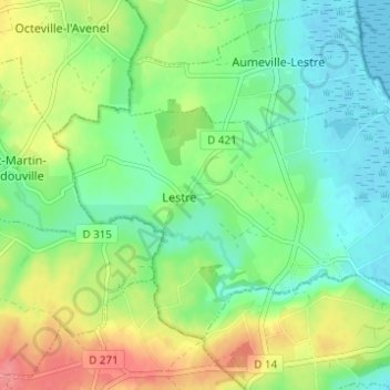 Topografische Karte L'Église, Höhe, Relief