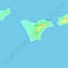 Topografische Karte Dampier Archipelago, Höhe, Relief