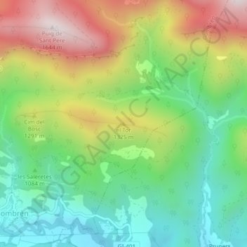 Topografische Karte el Tor, Höhe, Relief