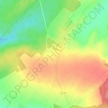 Topografische Karte Essarts, Höhe, Relief