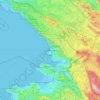 Topografische Karte Trieste, Höhe, Relief