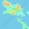 Topografische Karte D’Entrecasteaux Islands, Höhe, Relief