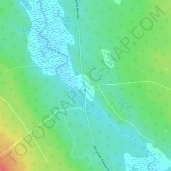 Topografische Karte Towdystan, Höhe, Relief