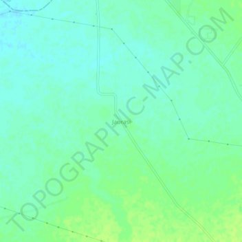 Topografische Karte Jaurasi, Höhe, Relief