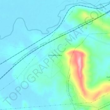 Topografische Karte Seguedla, Höhe, Relief