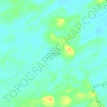 Topografische Karte Amritwasi, Höhe, Relief