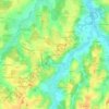 Topografische Karte Les Poncets, Höhe, Relief