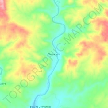 Topografische Karte Chapangos, Höhe, Relief