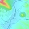 Topografische Karte Rio Erges, Höhe, Relief