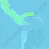 Topografische Karte Honeymoon Island Dog Beach, Höhe, Relief