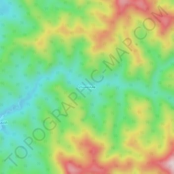 Topografische Karte Ban Mae Loe, Höhe, Relief