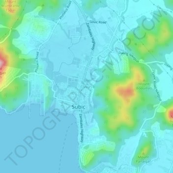 Topografische Karte Ilwas, Höhe, Relief