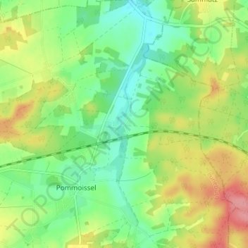 Topografische Karte Tangsehl, Höhe, Relief