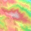 Topografische Karte Pico de Sierra de Alba, Höhe, Relief
