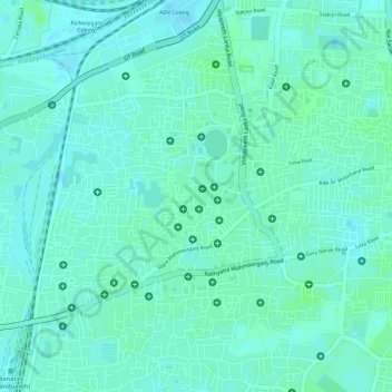 Topografische Karte Sigra, Höhe, Relief