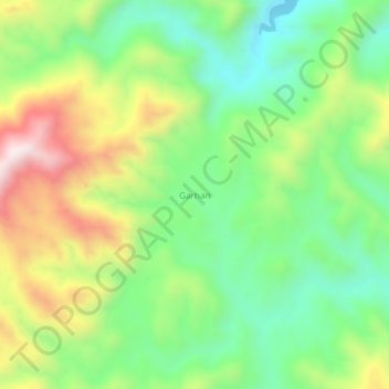 Topografische Karte Garhan, Höhe, Relief