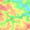 Topografische Karte Boderiabé, Höhe, Relief