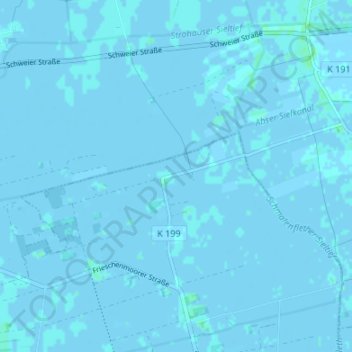 Topografische Karte Nordpol, Höhe, Relief