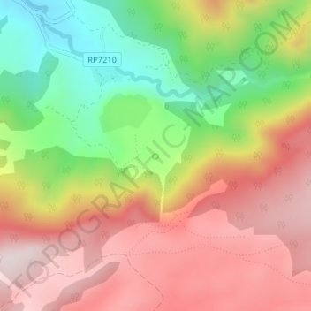 Topografische Karte Zaouiat Ifrane, Höhe, Relief