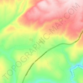 Topografische Karte Sugözü, Höhe, Relief