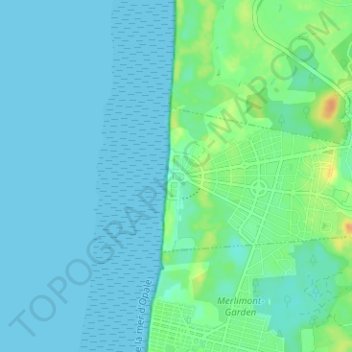 Topografische Karte Stella-Plage, Höhe, Relief