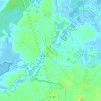 Topografische Karte Silenz, Höhe, Relief