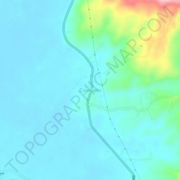 Topografische Karte Consuelo, Höhe, Relief