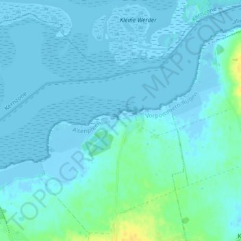 Topografische Karte Wendisch Langendorf, Höhe, Relief