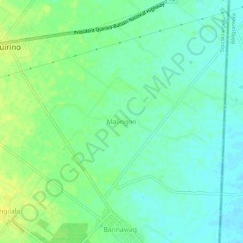 Topografische Karte Malingon, Höhe, Relief