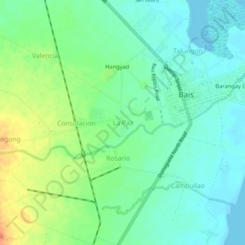 Topografische Karte La Paz, Höhe, Relief