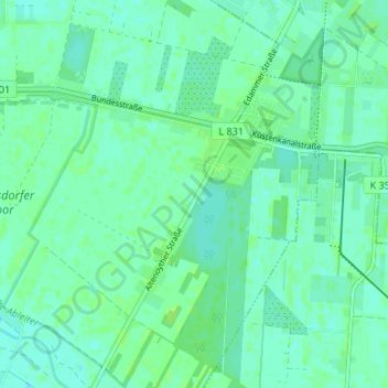 Topografische Karte Edewechterdamm, Höhe, Relief