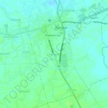 Topografische Karte Samput, Höhe, Relief