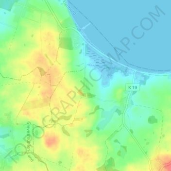 Topografische Karte Wohlenhagen, Höhe, Relief