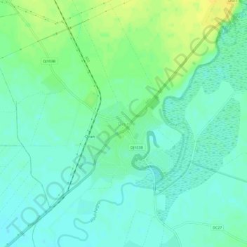 Topografische Karte Ozun, Höhe, Relief