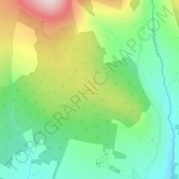 Topografische Karte Knockboy, Höhe, Relief