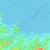 Topografische Karte 崆峒岛, Höhe, Relief