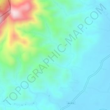 Topografische Karte Kra Isthmus, Höhe, Relief