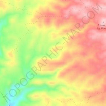 Topografische Karte Cabezo de Tojonlazo, Höhe, Relief