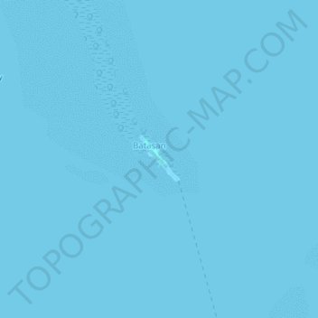 Topografische Karte Batasan, Höhe, Relief