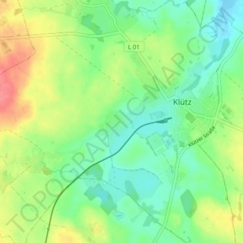 Topografische Karte Arpshagen, Höhe, Relief