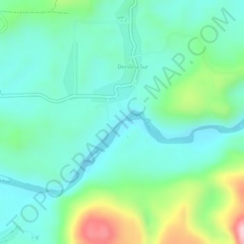 Topografische Karte Governor's Rapid, Höhe, Relief