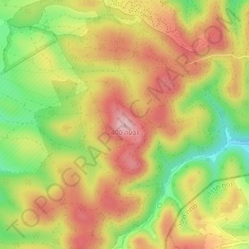Topografische Karte גבעה 400, Höhe, Relief
