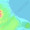 Topografische Karte Bogo, Höhe, Relief