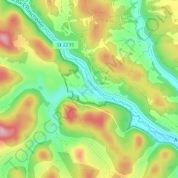 Topografische Karte Ransbach, Höhe, Relief