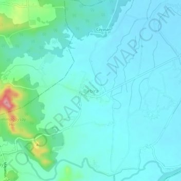 Topografische Karte Birbira, Höhe, Relief
