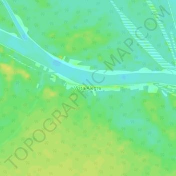 Topografische Karte Vista Alegre, Höhe, Relief