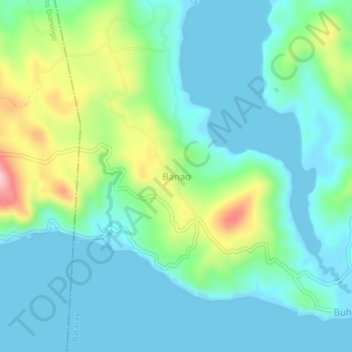 Topografische Karte Banao, Höhe, Relief