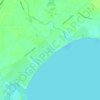 Topografische Karte Woodland Beach, Höhe, Relief