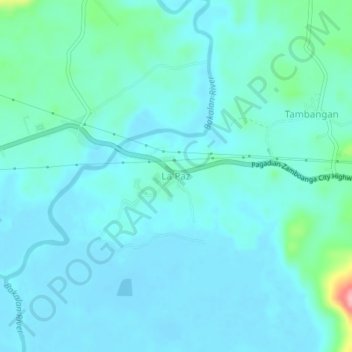 Topografische Karte La Paz, Höhe, Relief